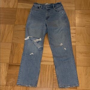 Distressed Blue Denim Jeans
